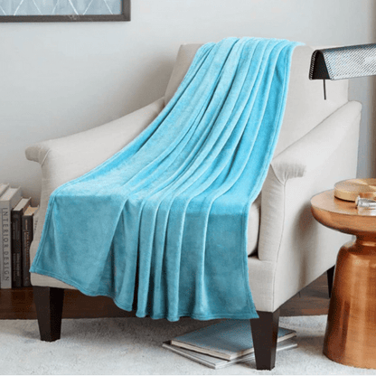 Couverture Plaid Polaire Bleu CozySoft™  Bleu / 130X150 cm
