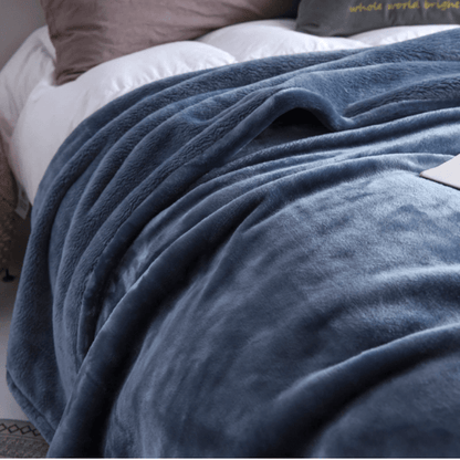 Plaid Polaire de Luxe Bleu  Bleu / Taille S/M - 100x150 cm