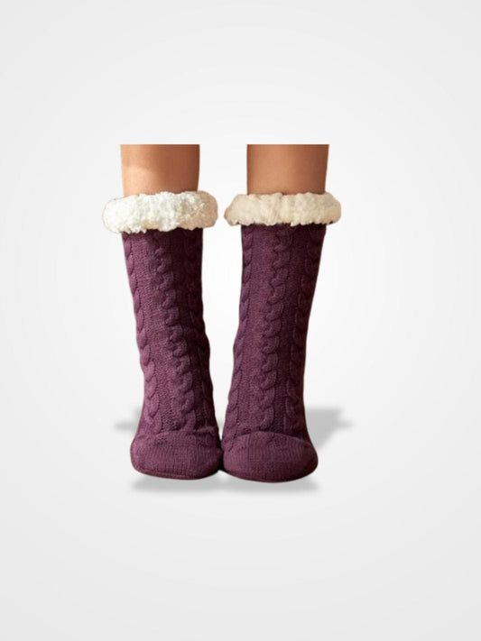 Chausson Chaussette Femme Violet - Édition Spéciale | JustAplaid Taille Unique / Violet