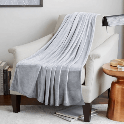 Couverture Plaid Polaire Gris - Confort Absolu 