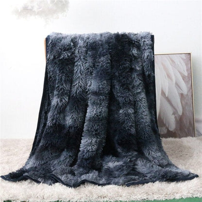 Plaid en Fausse Fourrure Dégradé Gris  Dégradé Gris / 130x160 cm