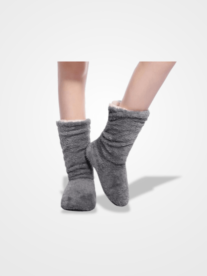 Chausson Chaussette Femme Soleil Douillet  Gris / 34