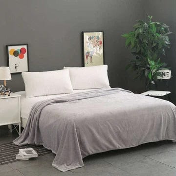 Plaid Polaire XXL Gris Anthracite  Gris Clair / Taille XL - 180x200 cm