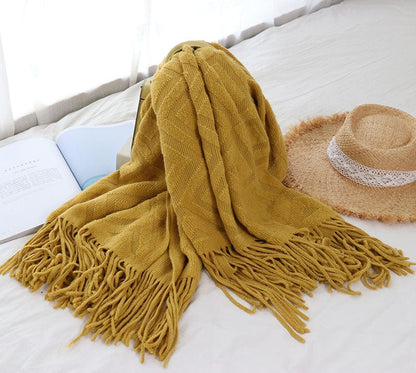 Plaid Hygge Suédois - Édition Limitée  Jaune / Taille M - 130x170 cm