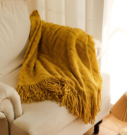 Plaid Hygge Suédois - Édition Limitée  Jaune / Taille M - 130x170 cm