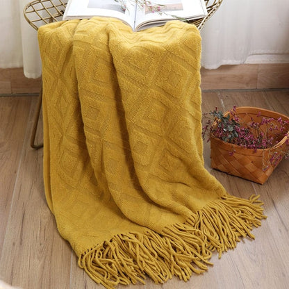 Plaid Hygge Suédois - Édition Limitée  Jaune / Taille M - 130x170 cm