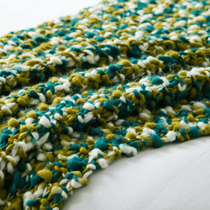 Plaid Laine Lisbonne Collection Prestige  Jaune & Vert / 120x150 cm