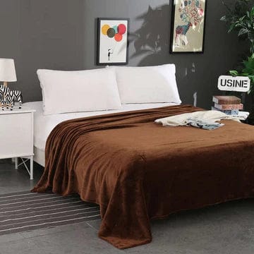 Plaid Polaire XXL Intense - Édition Luxe  Marron Chocolat / Taille L - 180x220 cm