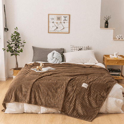 Plaid Marron Glacé Signature  Marron Glacé / Taille L - 150x200 cm