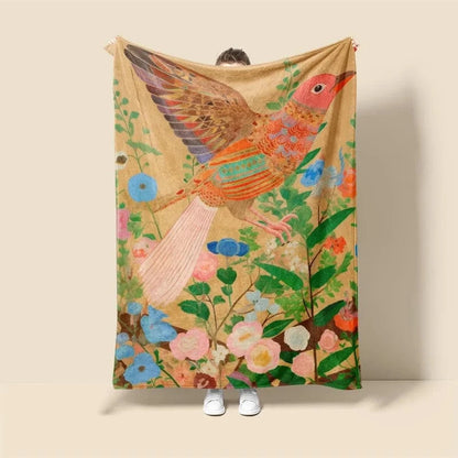 Plaid Personnalisé Nuances Envolées Multicolore / Taille L - 150x200 cm (Taille identique à l'image)