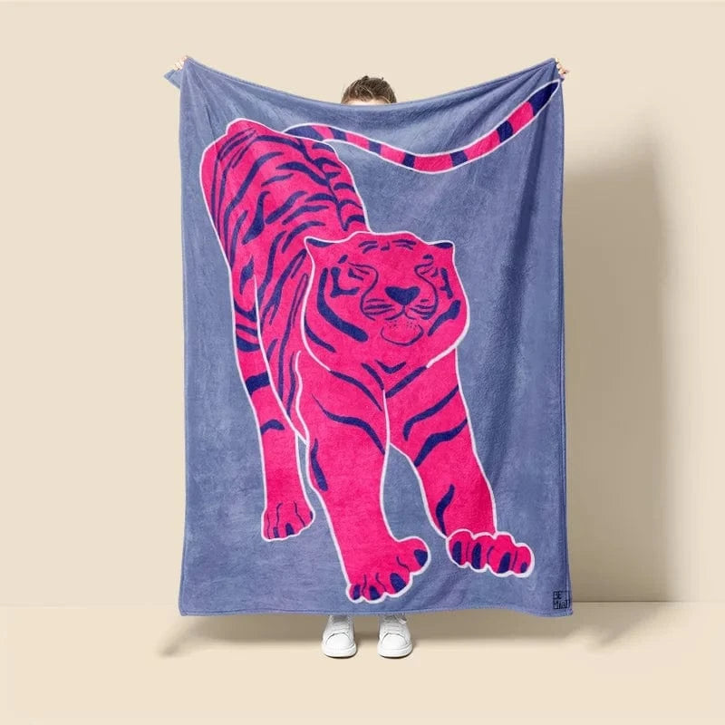 Plaid Personnalisé Tigre Jasper Multicolore / Taille L - 150x200 cm (Taille identique à l'image)