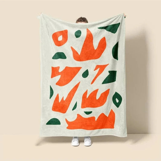 Plaid Personnalisé Abstrait Coloré Multicolore / Taille M - 130x150 cm