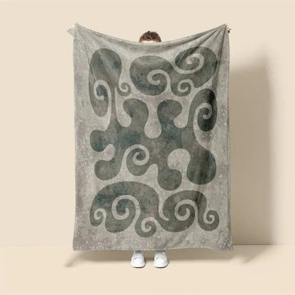 Plaid Personnalisé Abstrait Fluide Multicolore / Taille M - 130x150 cm