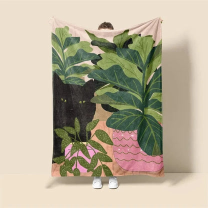 Plaid Personnalisé Pétales d'Art Multicolore / Taille M - 130x150 cm