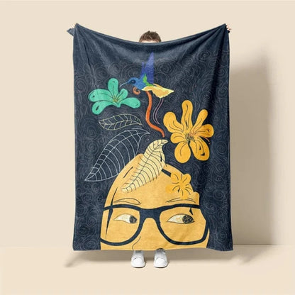 Plaid Personnalisé Vortex de Couleurs Multicolore / Taille M - 130x150 cm