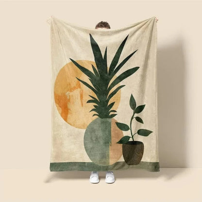 Plaid Personnalisé Chat Zazou Multicolore / Taille S - 100x130 cm