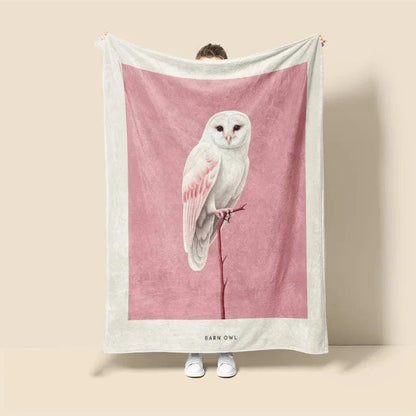 Plaid Personnalisé Hibou Orion Multicolore / Taille S - 100x130 cm