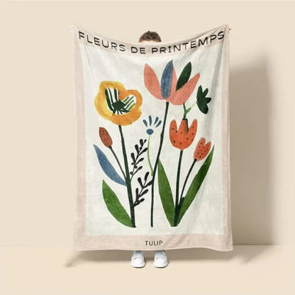 Plaid Personnalisé Jardin Ardent Multicolore / Taille S - 75x100 cm