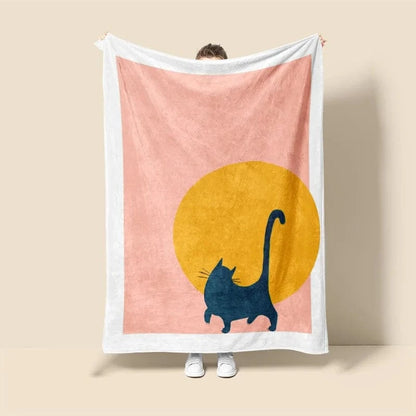 Plaid Personnalisé Légende Félina Multicolore / Taille S - 75x100 cm