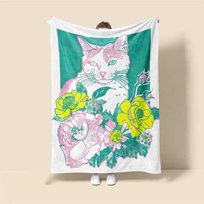 Plaid Personnalisé Tigre Céleste Multicolore / Taille S - 75x100 cm