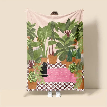 Plaid Personnalisé Vases Lumineux Multicolore / Taille S - 75x100 cm