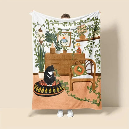 Plaid Personnalisé Vases Poétiques Multicolore / Taille S - 75x100 cm