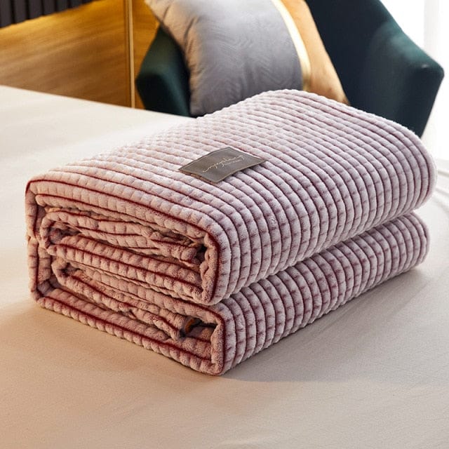 Plaid Bordeaux en Flanelle Polaire | JustAplaid Bordeaux / 120x200 cm