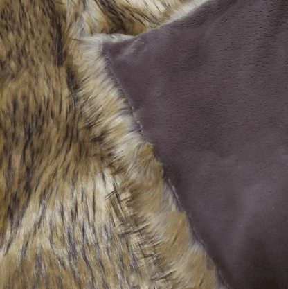 Plaid en Fausse Fourrure de Raton Laveur 