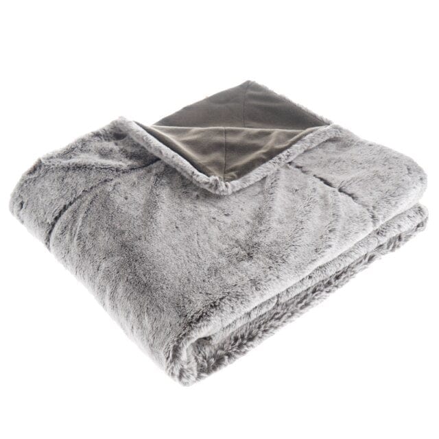 Plaid en Fausse Fourrure Prestigiose Gris | JustAplaid Gris / 125x150 cm