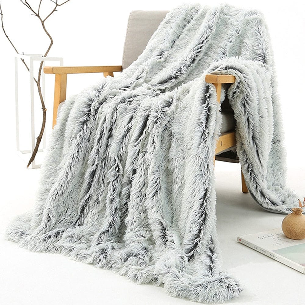 Plaid Fausse Fourrure Loup - Collection Sauvage 