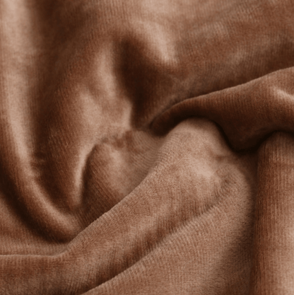 Plaid Luxe en Fausse Fourrure Dégradé Marron 