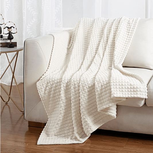 Plaid Polaire Blanc de Luxe | JustAplaid