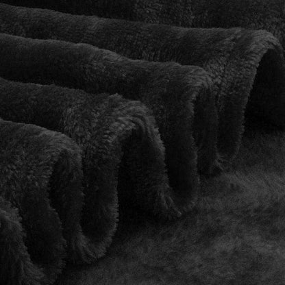 Plaid Polaire Noir Luxe 