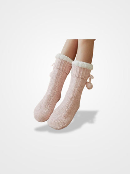 Chausson Chaussette Femme Tricot - Cosy Touch  Rose / 34