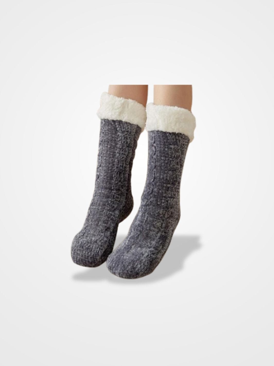 Chausson Chaussette Femme - Coloris Gris Anthracite  Taille Unique / Gris Foncé