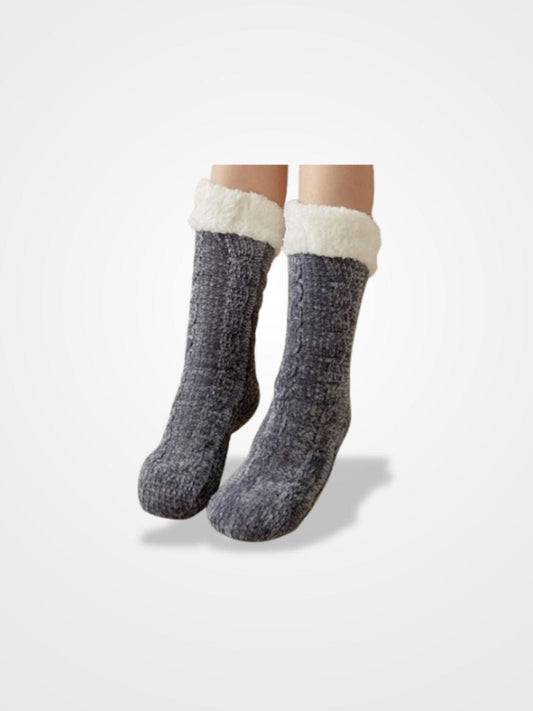 Chausson Chaussette Femme - Coloris Gris Anthracite  Taille Unique / Gris Foncé