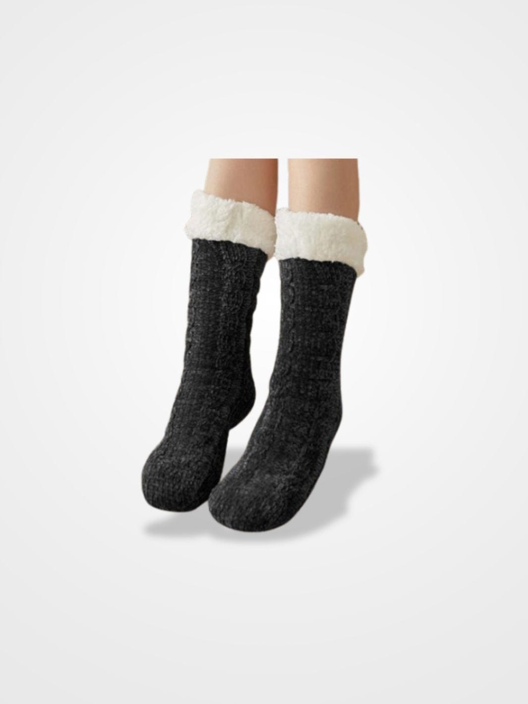 Chausson Chaussette Femme Velours Noir  Taille Unique / Noir