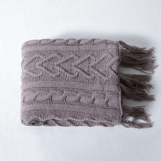 Plaid en Fausse Fourrure Taupe  Taupe / 120x150 cm