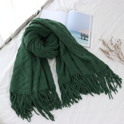 Plaid Norvégien Hygge Cosy  Vert / Taille M - 130x170 cm